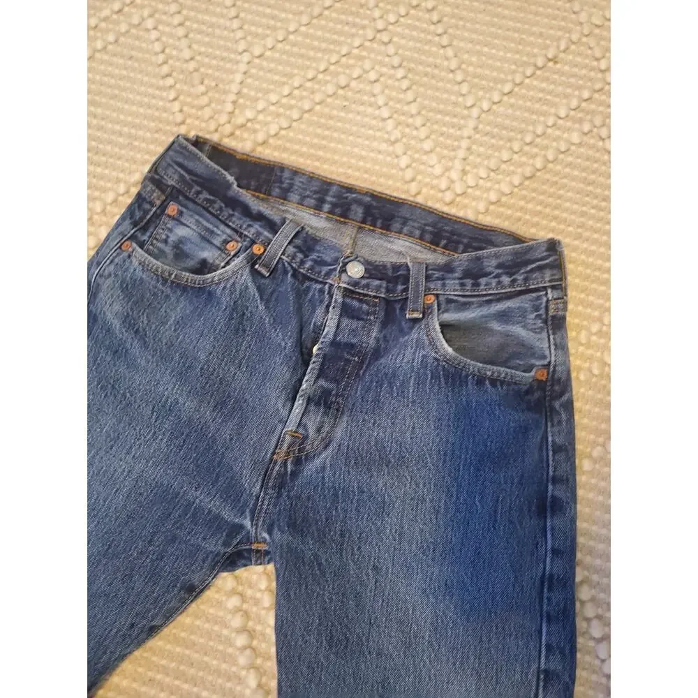 Levi's Men's 501 30x30 Original Straight Fit Jeans - Dark Wash